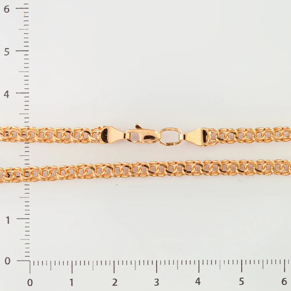 Цепь из красного золота 585 пробы