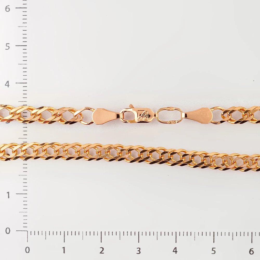 Цепь из красного золота 585 пробы