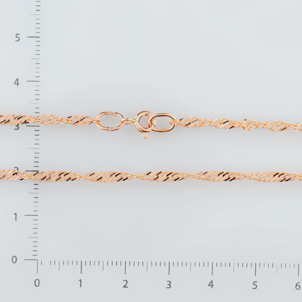 Цепь из красного золота 585 пробы