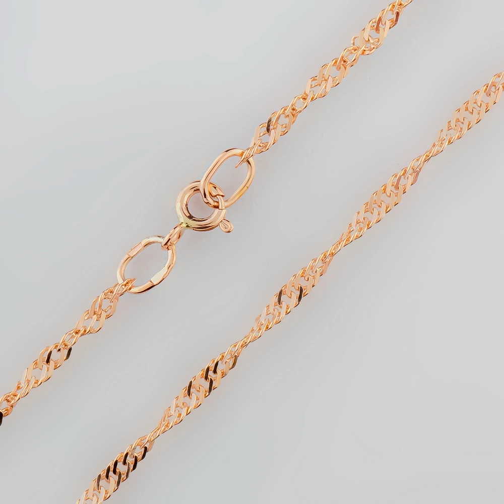 Цепь из красного золота 585 пробы