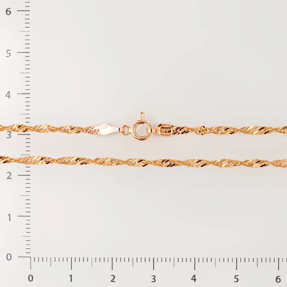 Цепь из красного золота 585 пробы