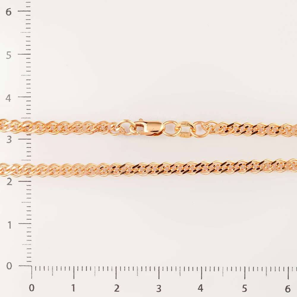 Цепь из красного золота 585 пробы