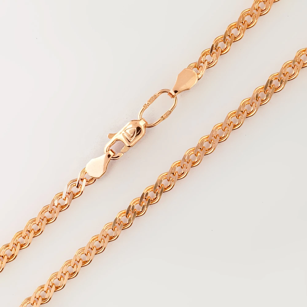 Цепь из красного золота 585 пробы