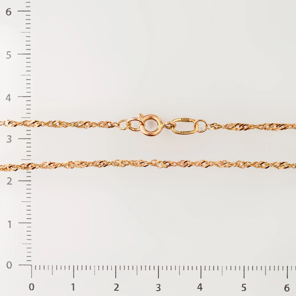 Цепь из красного золота 585 пробы