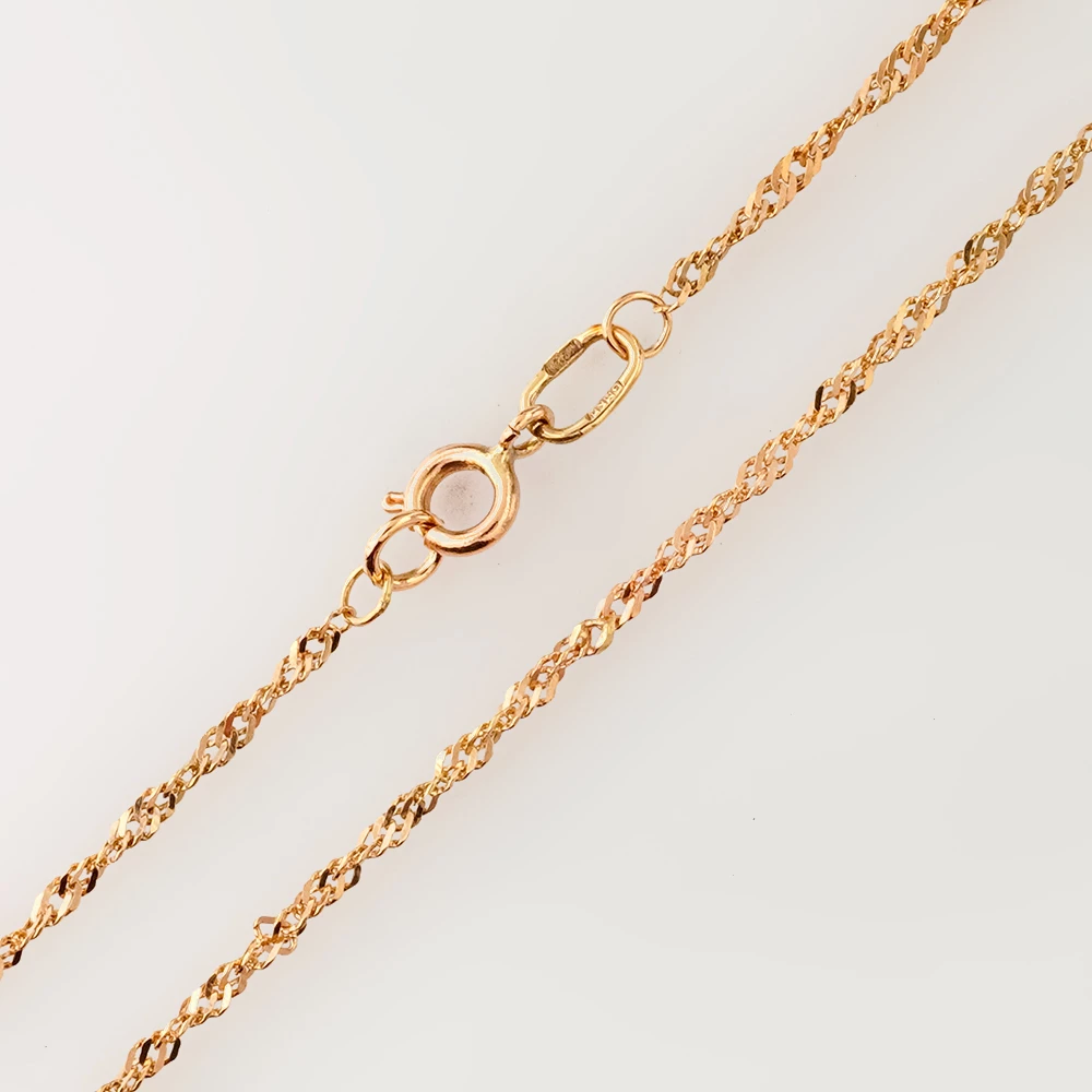 Цепь из красного золота 585 пробы