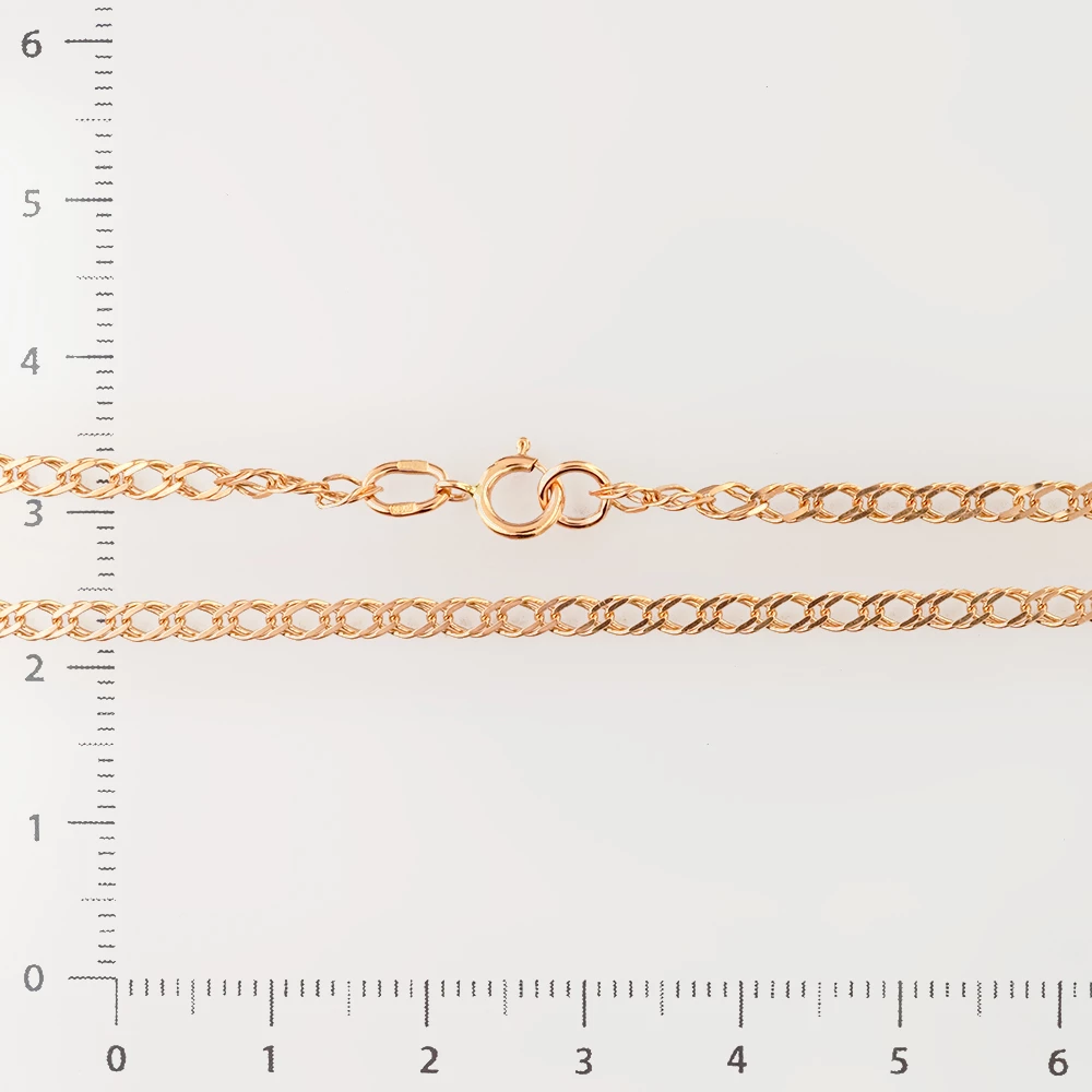 Цепь из красного золота 585 пробы