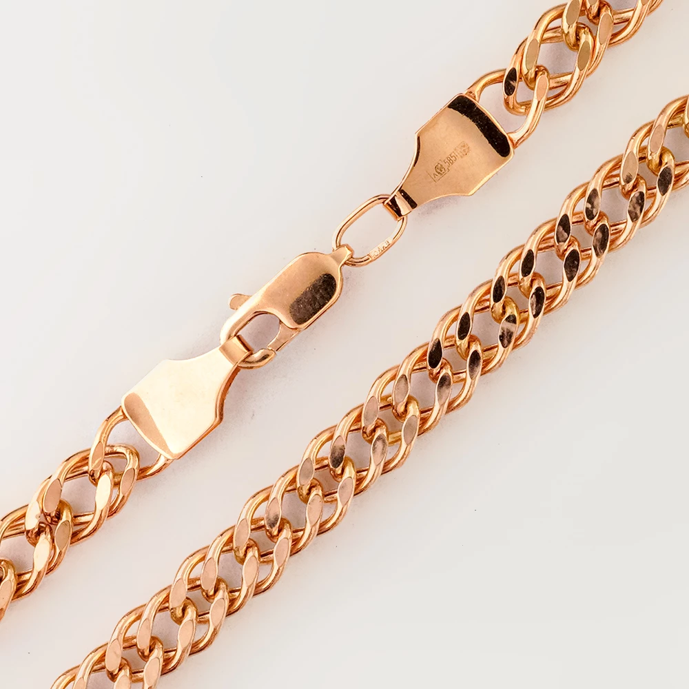 Цепь из красного золота 585 пробы