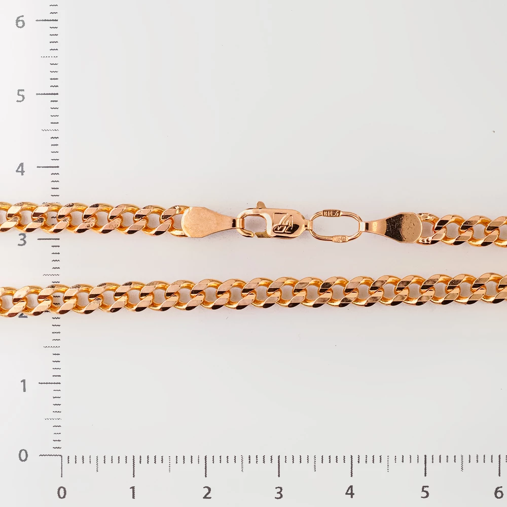 Цепь из красного золота 585 пробы