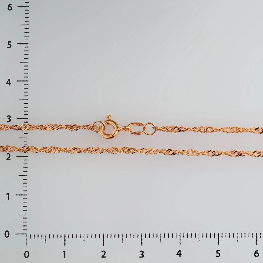 Цепь из красного золота 585 пробы