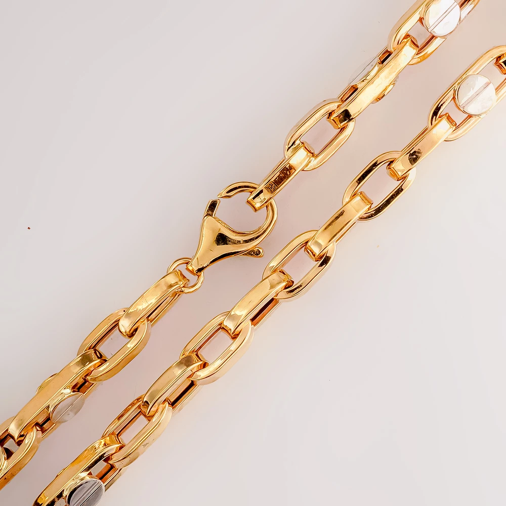 Цепь из белого золота 585 пробы