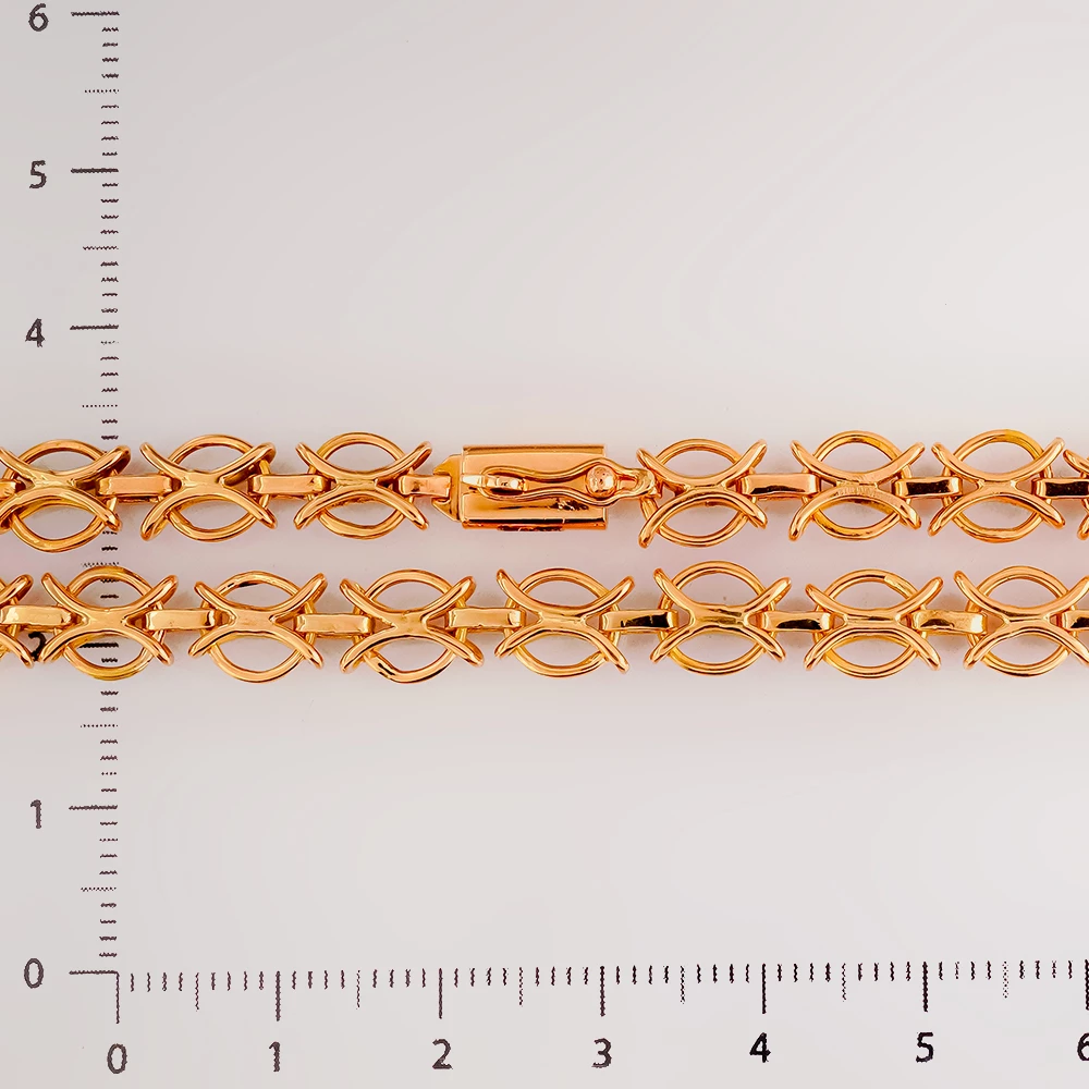 Цепь из красного золота 585 пробы