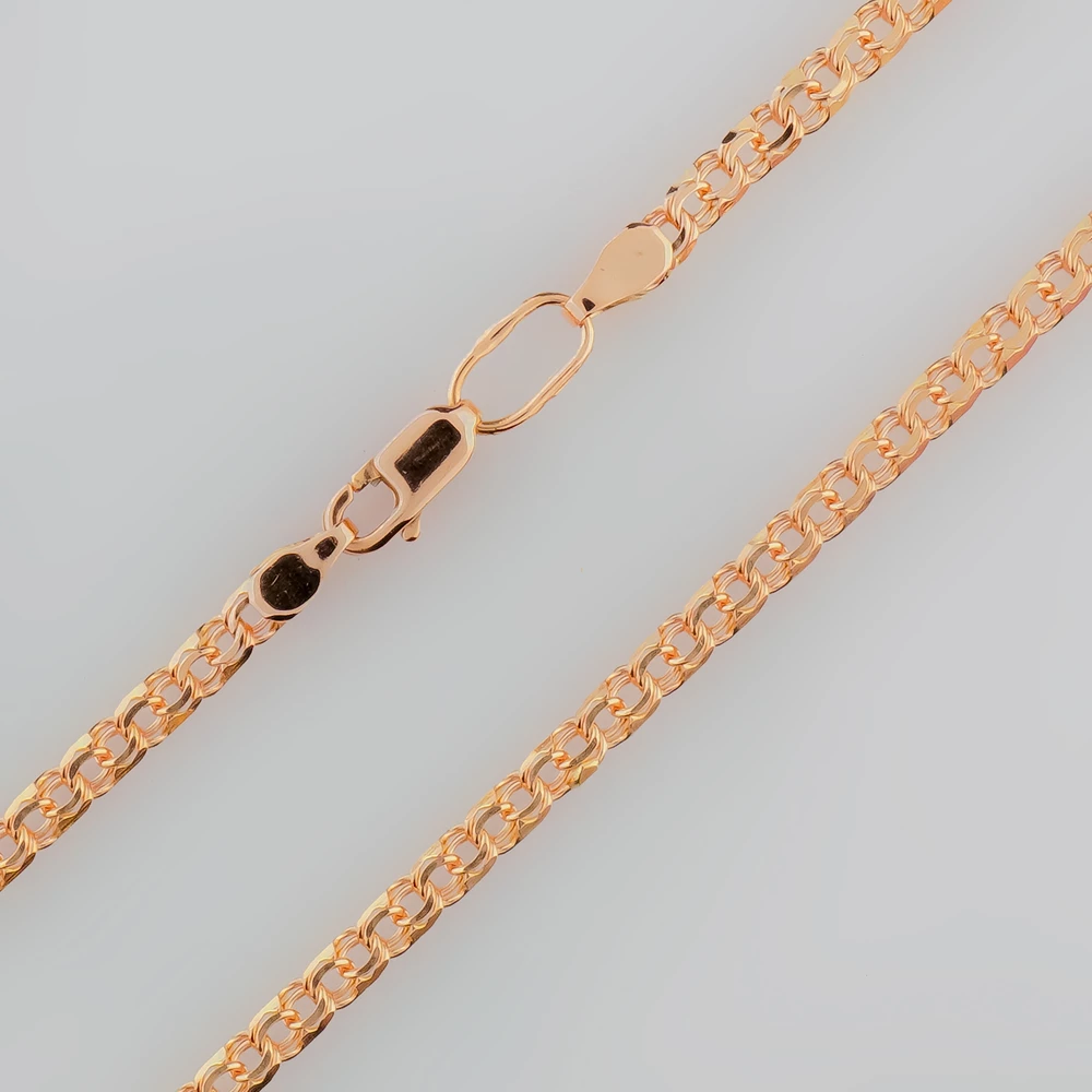 Цепь из красного золота 585 пробы