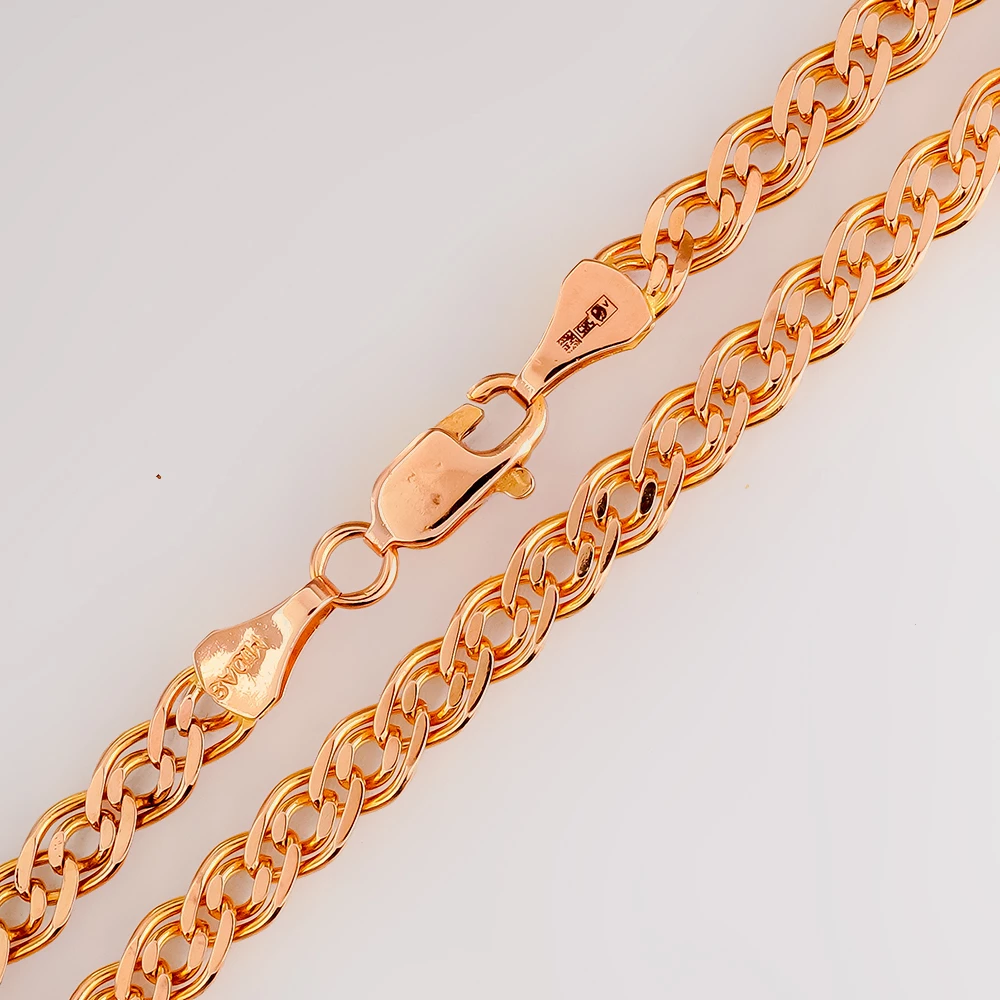 Цепь из красного золота 585 пробы