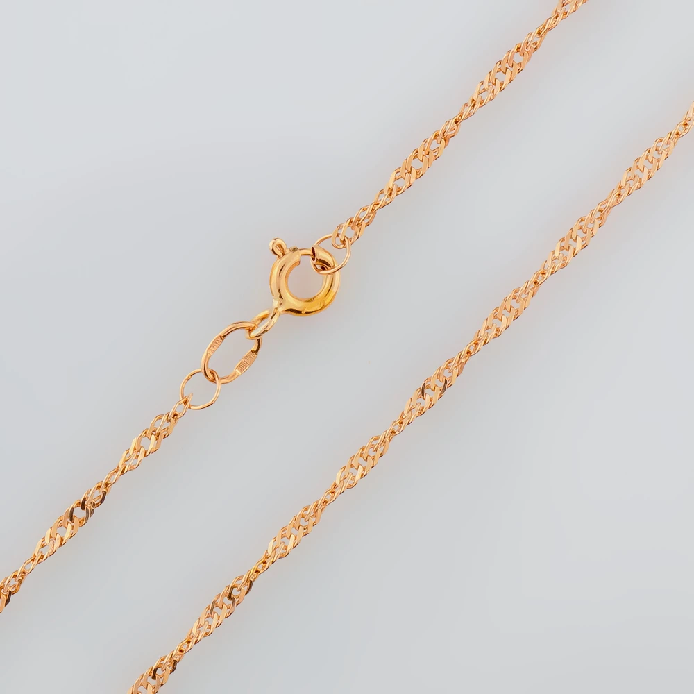 Цепь из красного золота 585 пробы