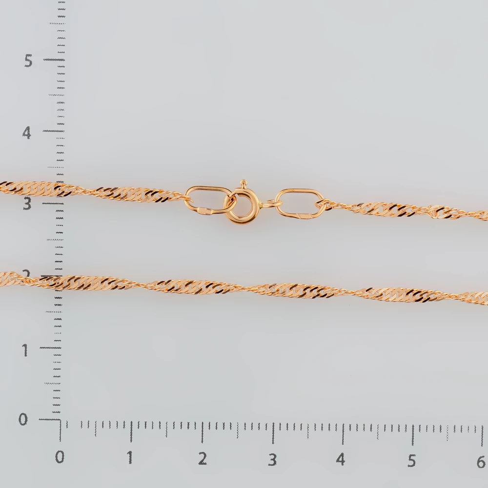 Цепь из красного золота 585 пробы