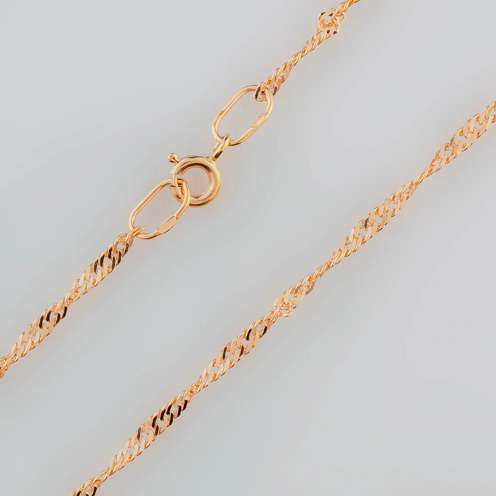 Цепь из красного золота 585 пробы