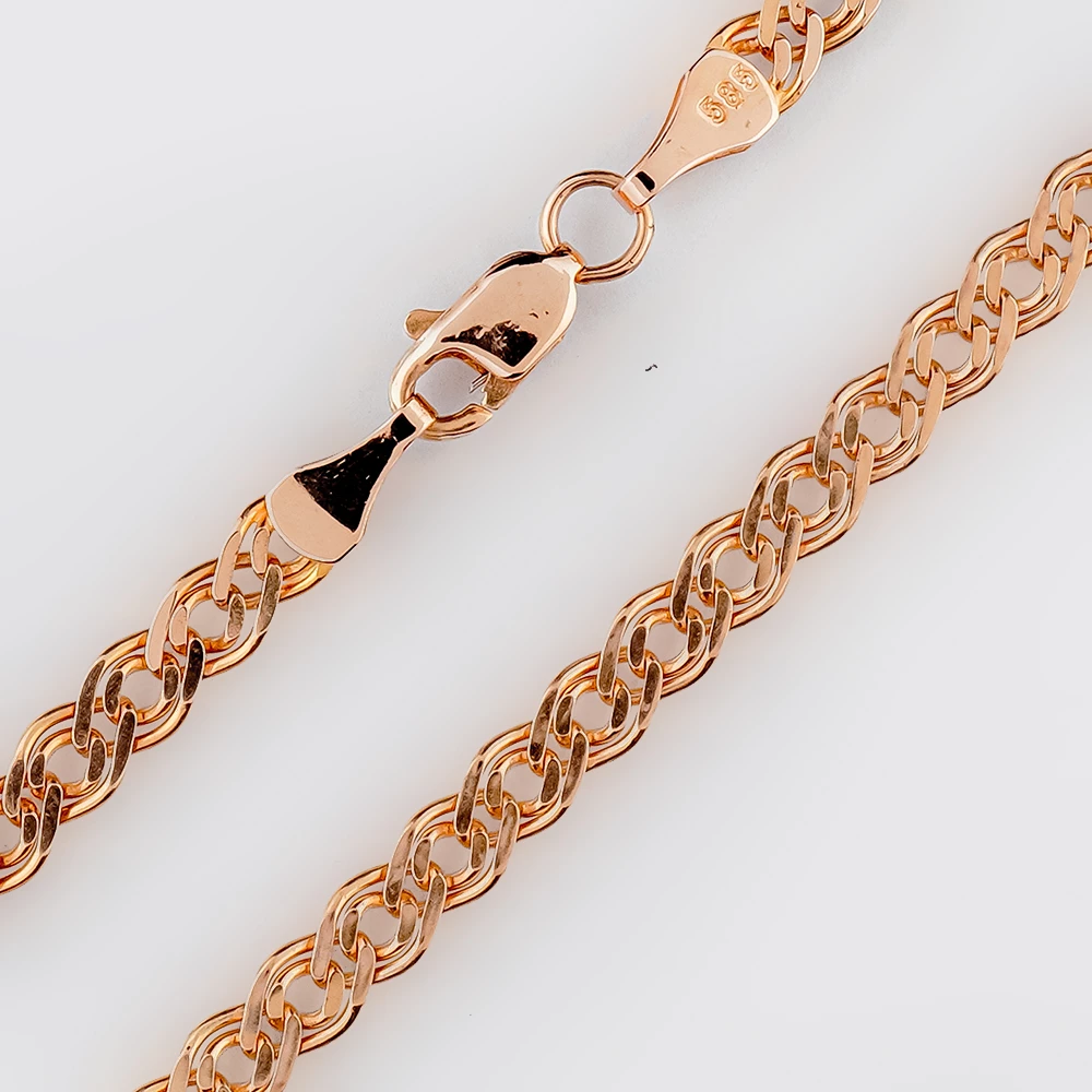 Цепь из красного золота 585 пробы