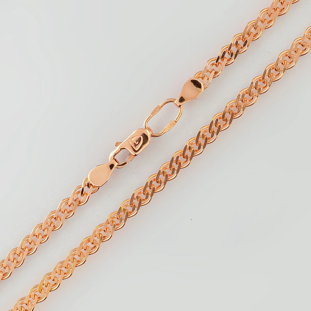 Цепь из красного золота 585 пробы