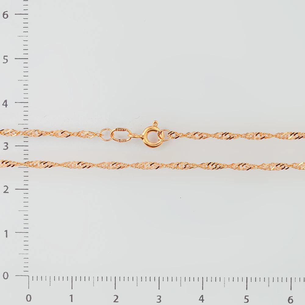 Цепь из красного золота 585 пробы