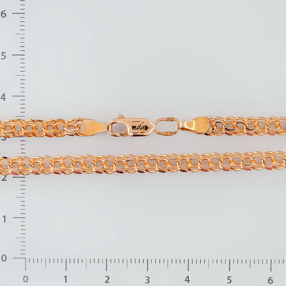 Цепь из красного золота 585 пробы