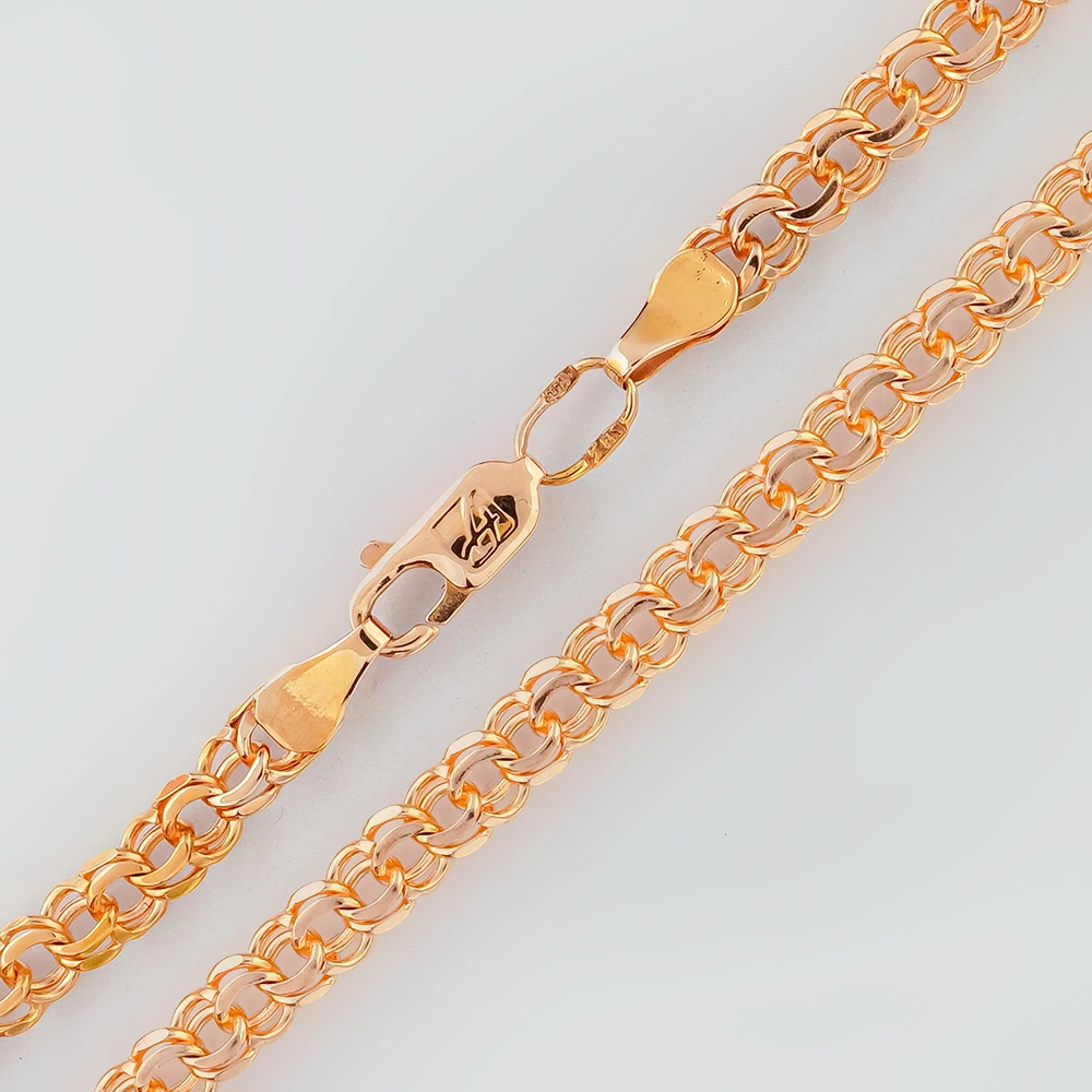 Цепь из красного золота 585 пробы