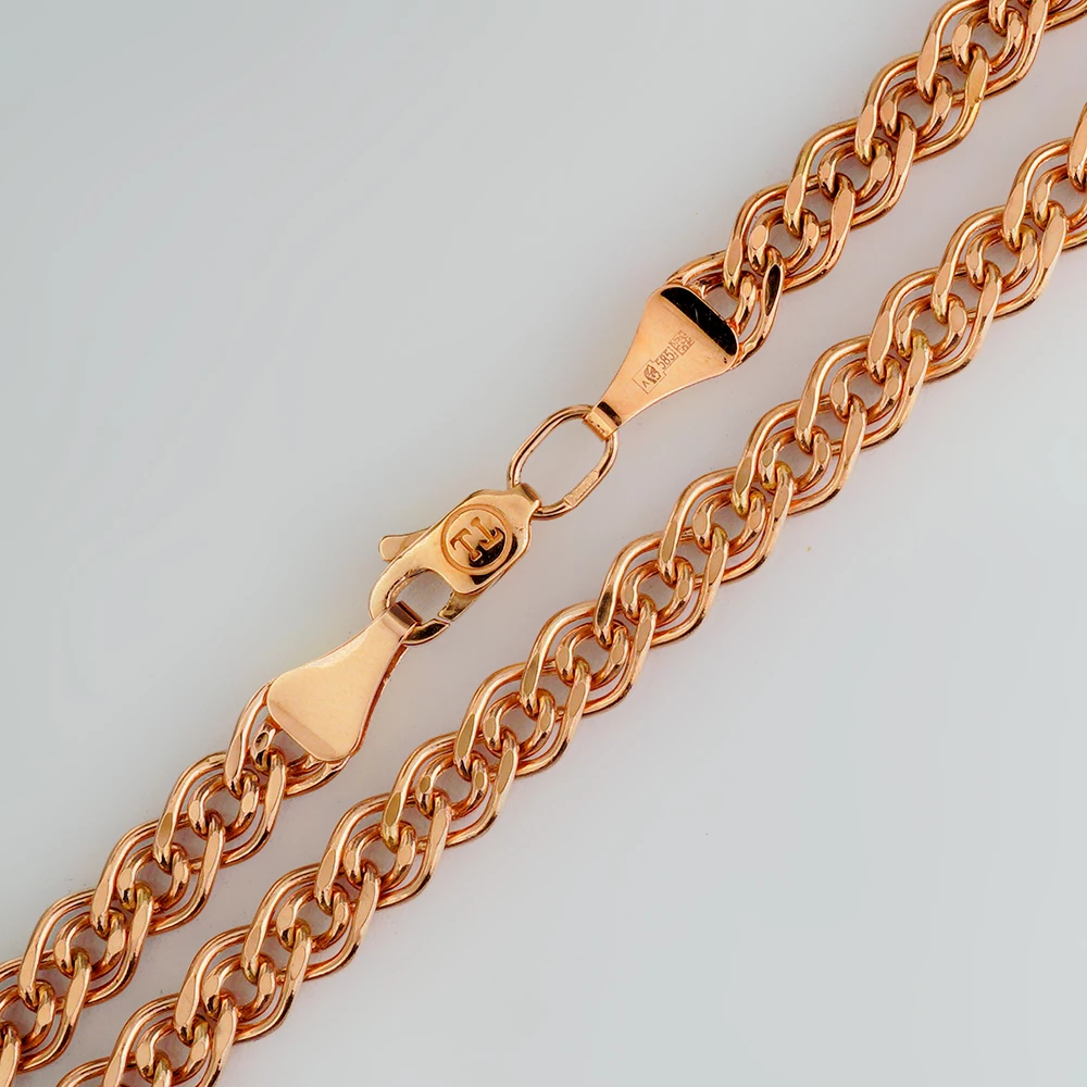 Цепь из красного золота 585 пробы