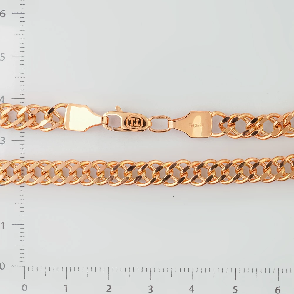 Цепь из красного золота 585 пробы