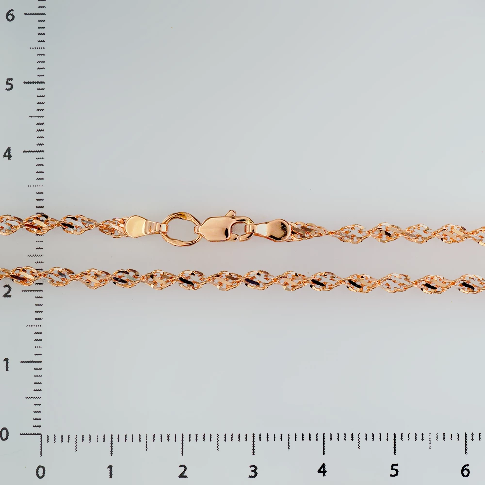 Цепь из красного золота 585 пробы