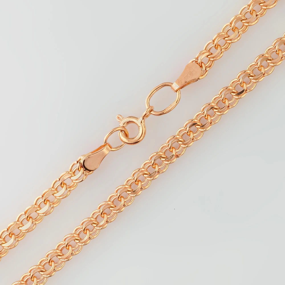 Цепь из красного золота 585 пробы