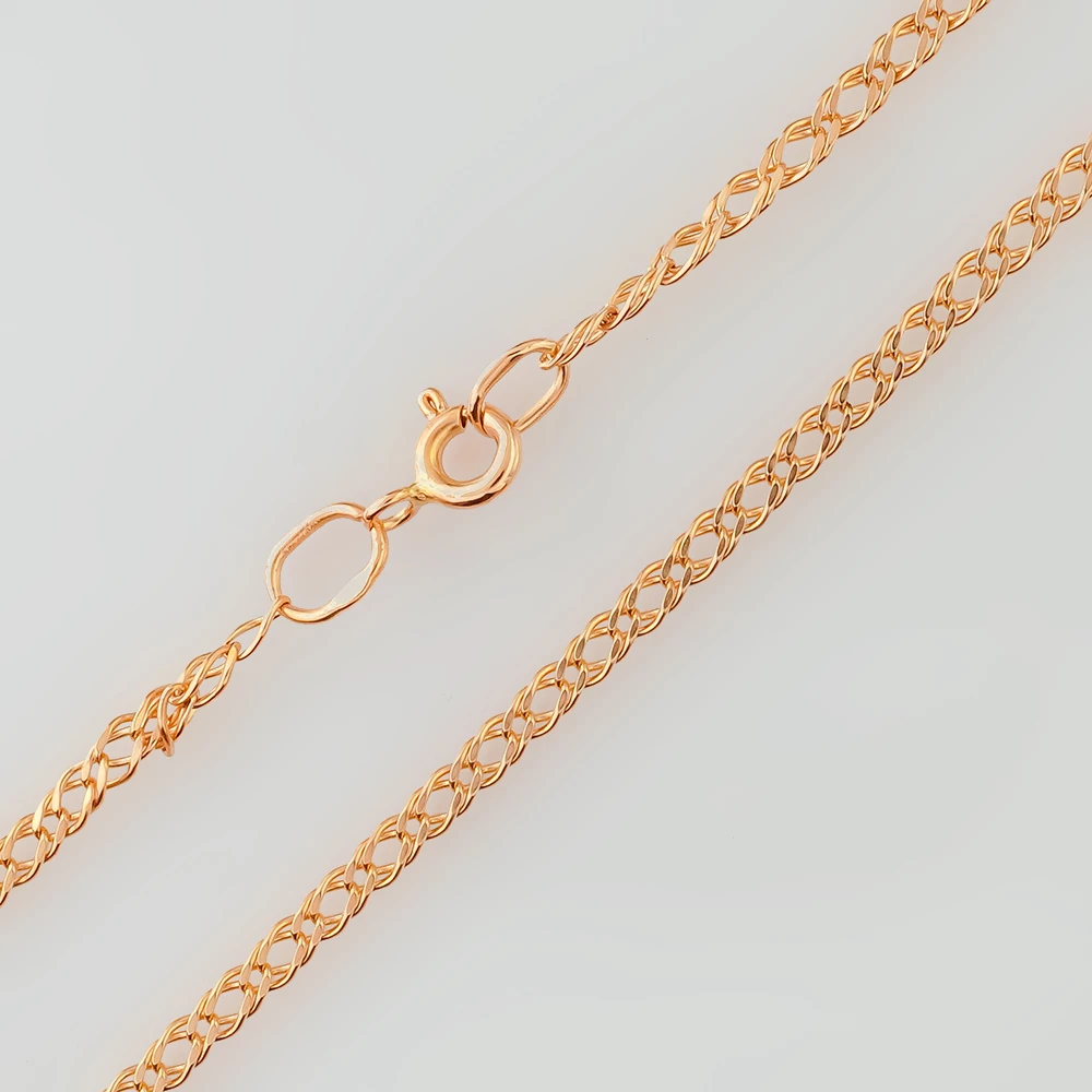 Цепь из красного золота 585 пробы