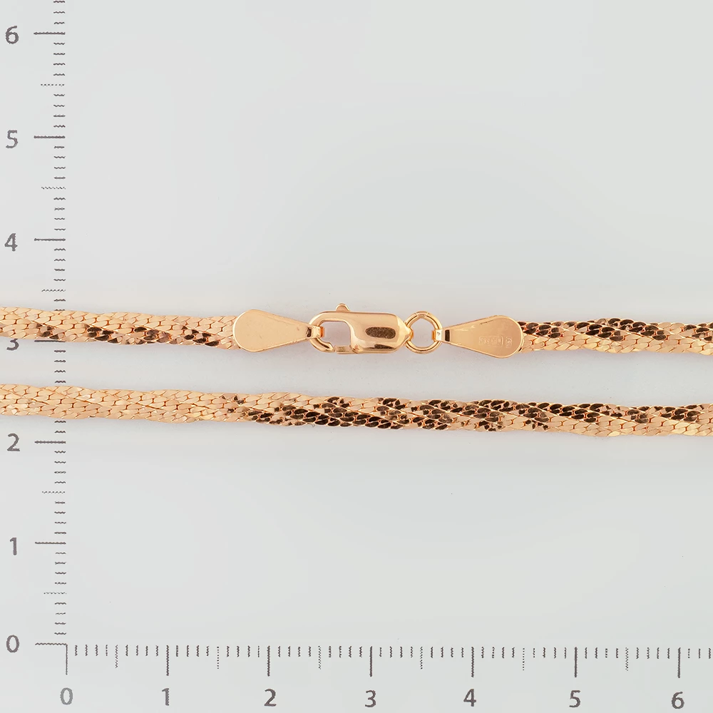 Цепь из красного золота 585 пробы