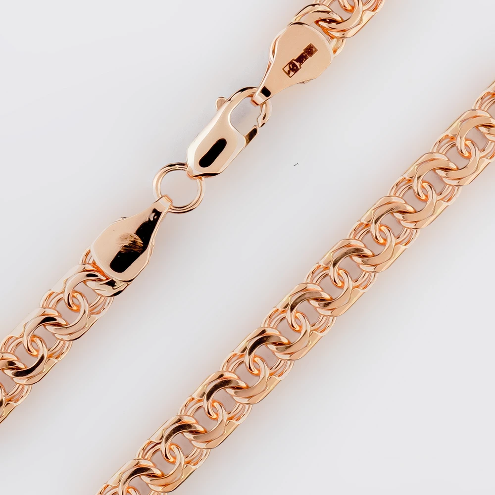 Цепь из красного золота 585 пробы