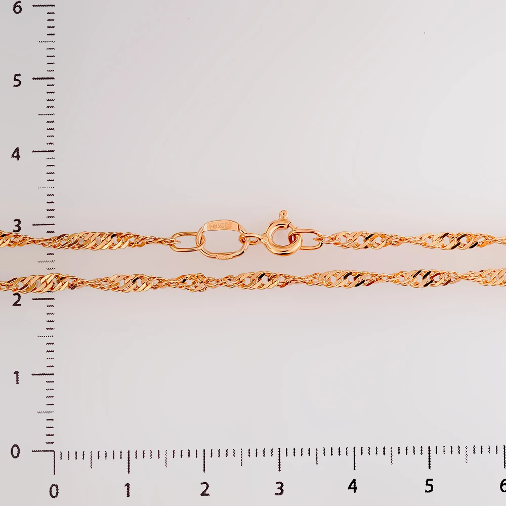 Цепь из красного золота 585 пробы