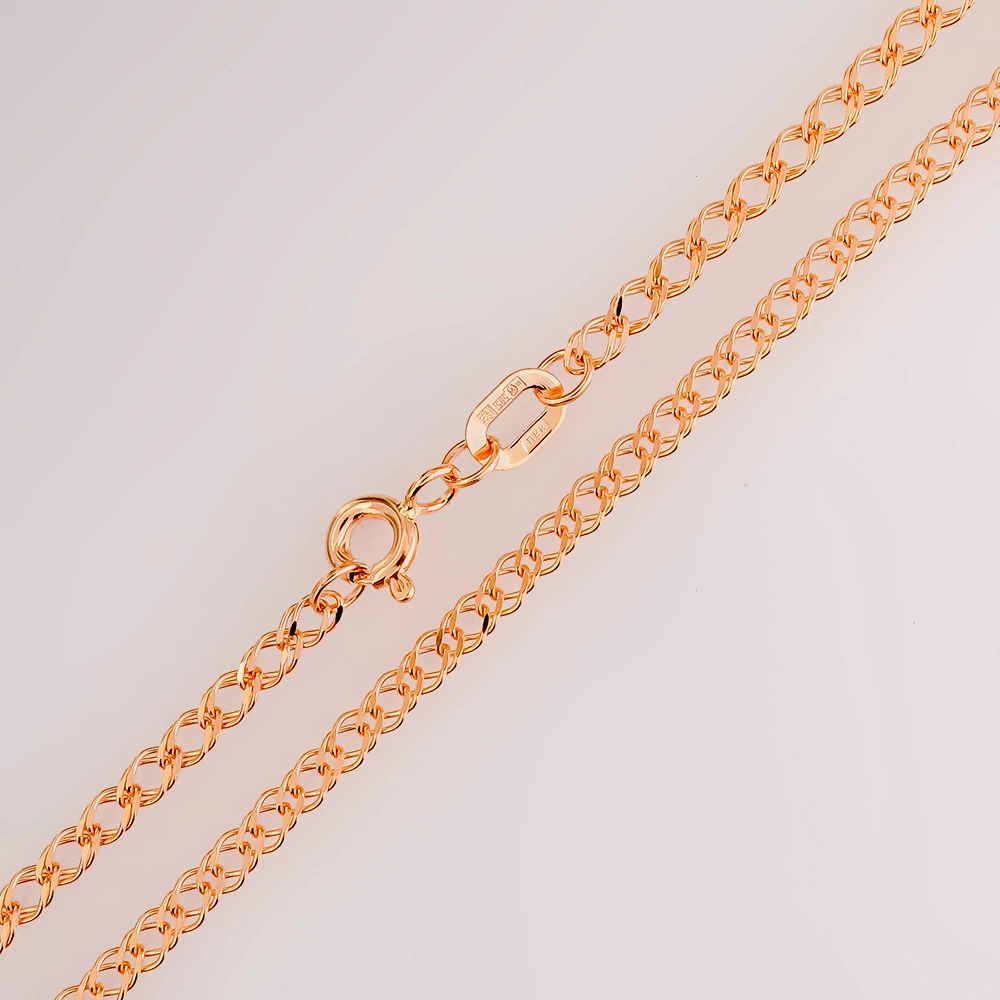 Цепь из красного золота 585 пробы