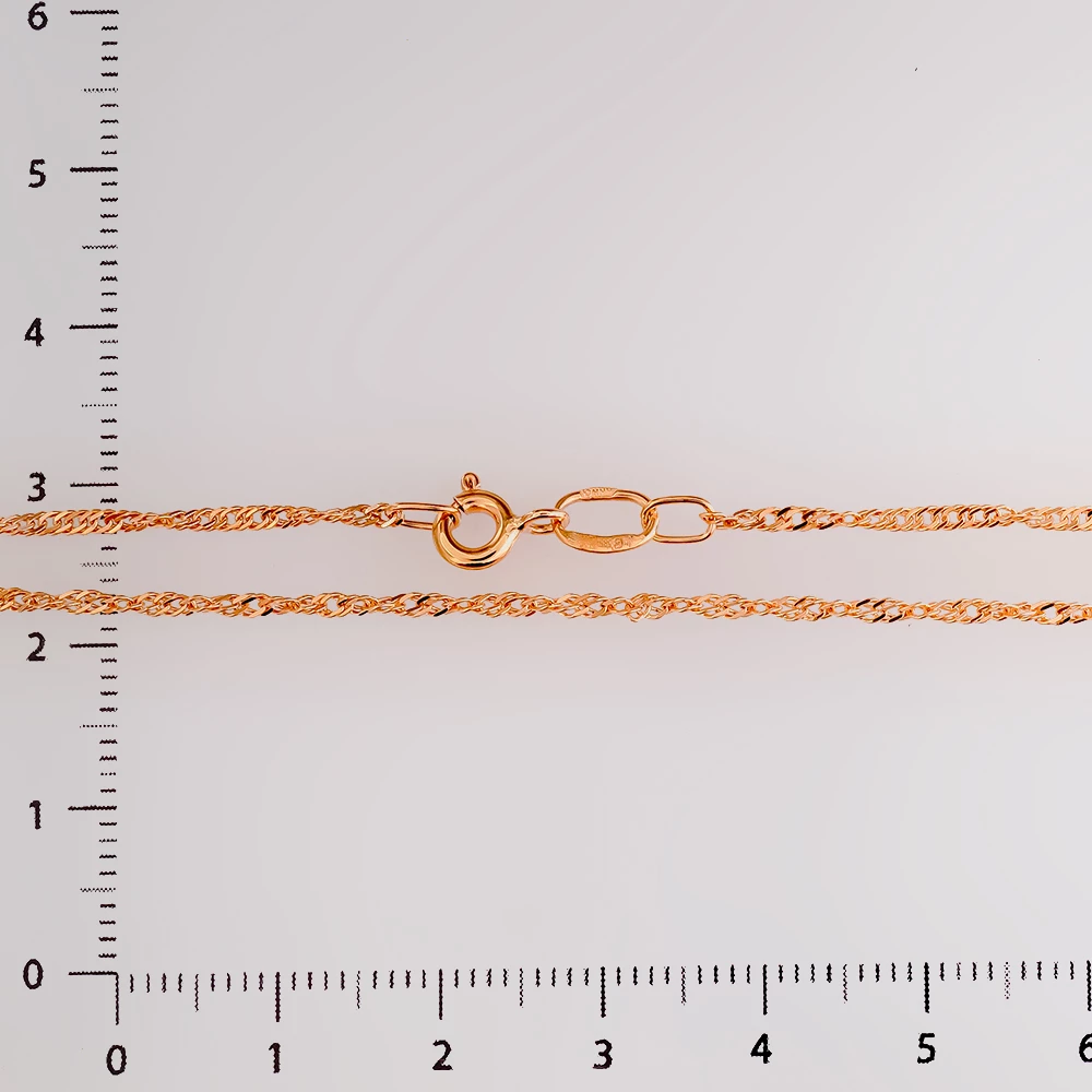 Цепь из красного золота 585 пробы