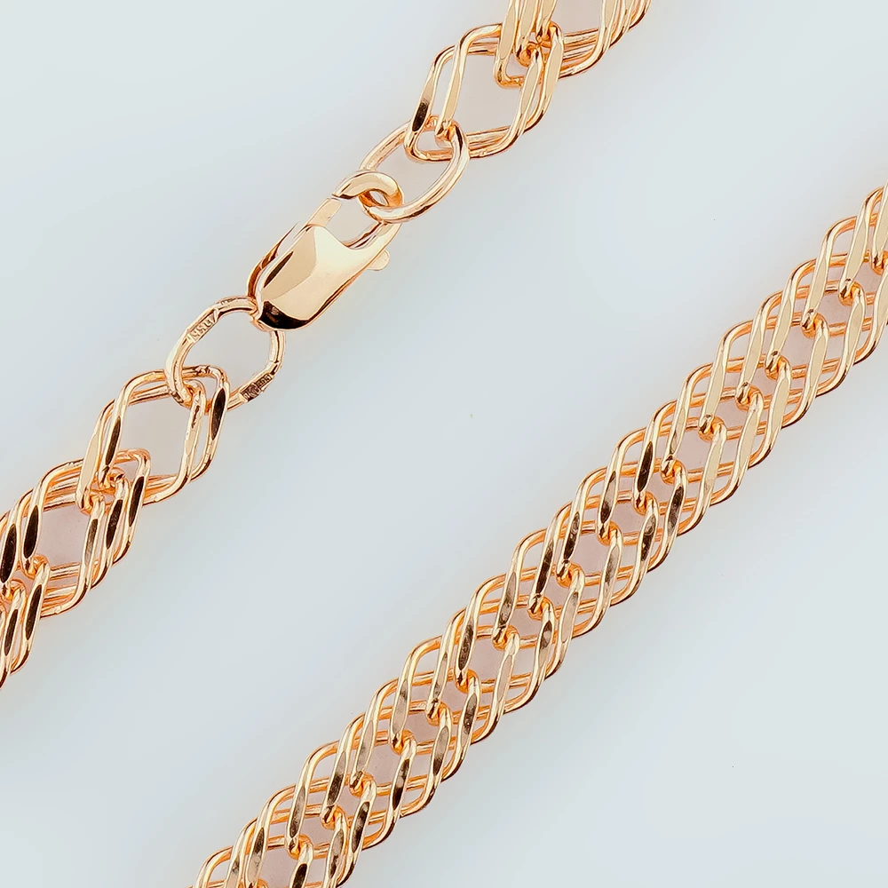 Цепь из красного золота 585 пробы