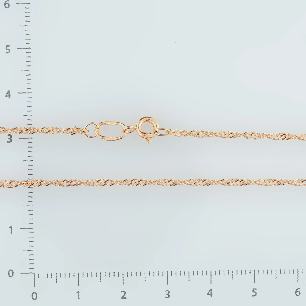 Цепь из красного золота 585 пробы