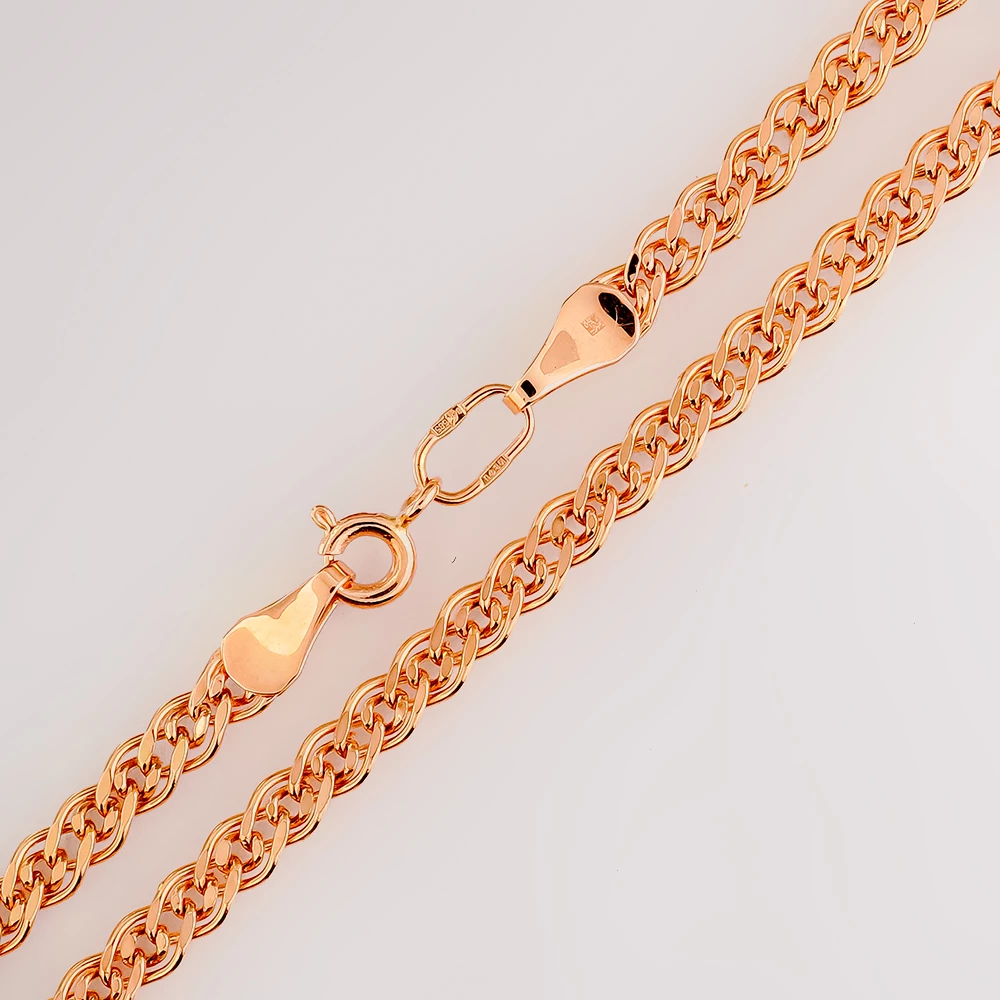 Цепь из красного золота 585 пробы