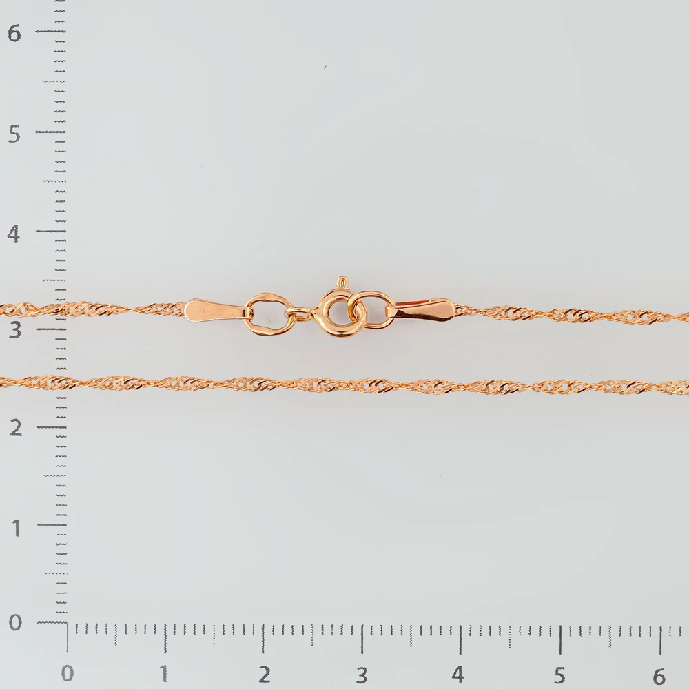 Цепь из красного золота 585 пробы