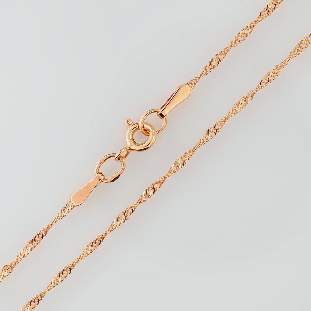 Цепь из красного золота 585 пробы