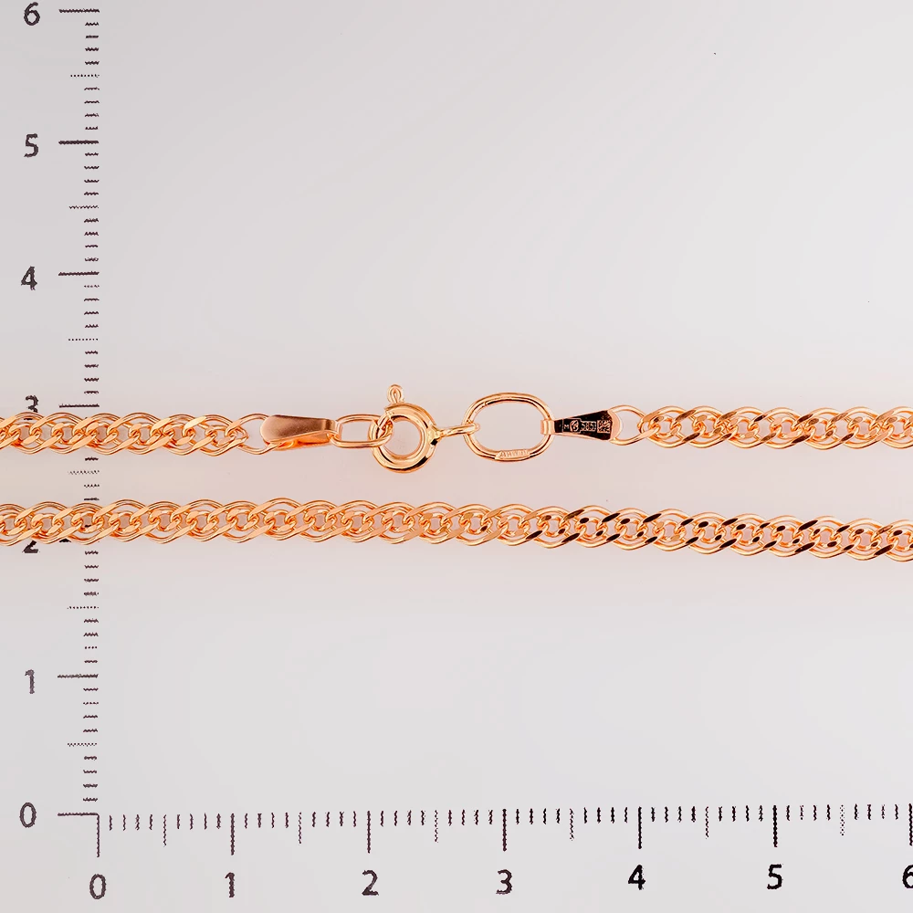 Цепь из красного золота 585 пробы