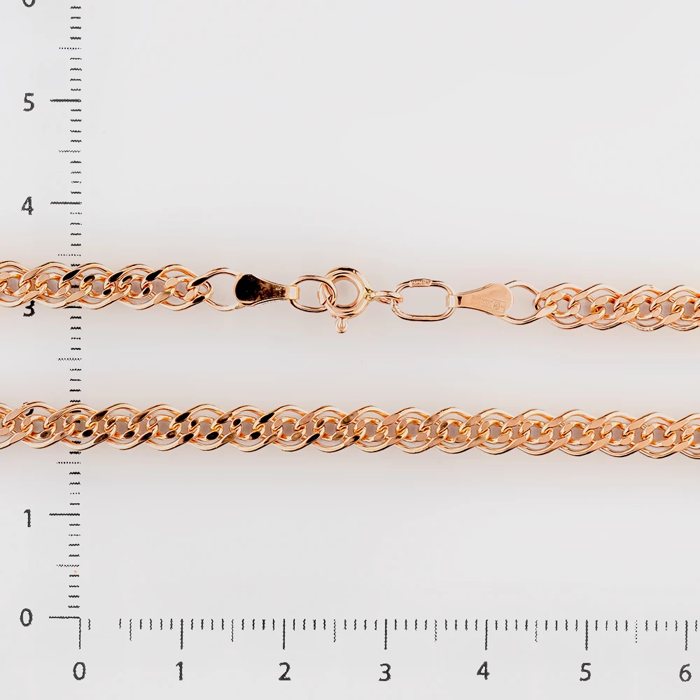 Цепь из красного золота 585 пробы