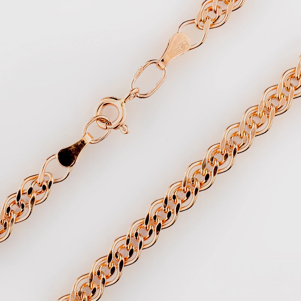 Цепь из красного золота 585 пробы