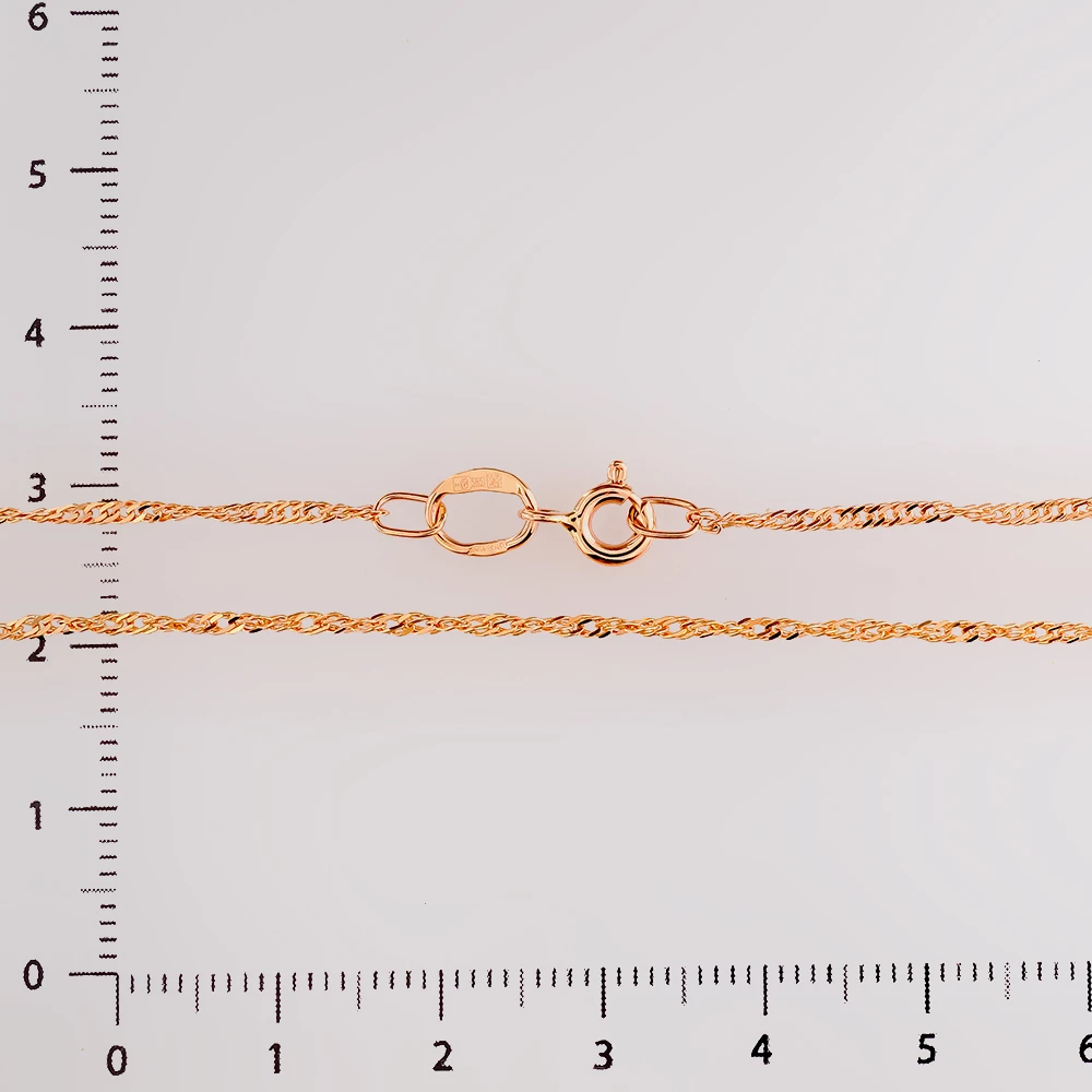 Цепь из красного золота 585 пробы