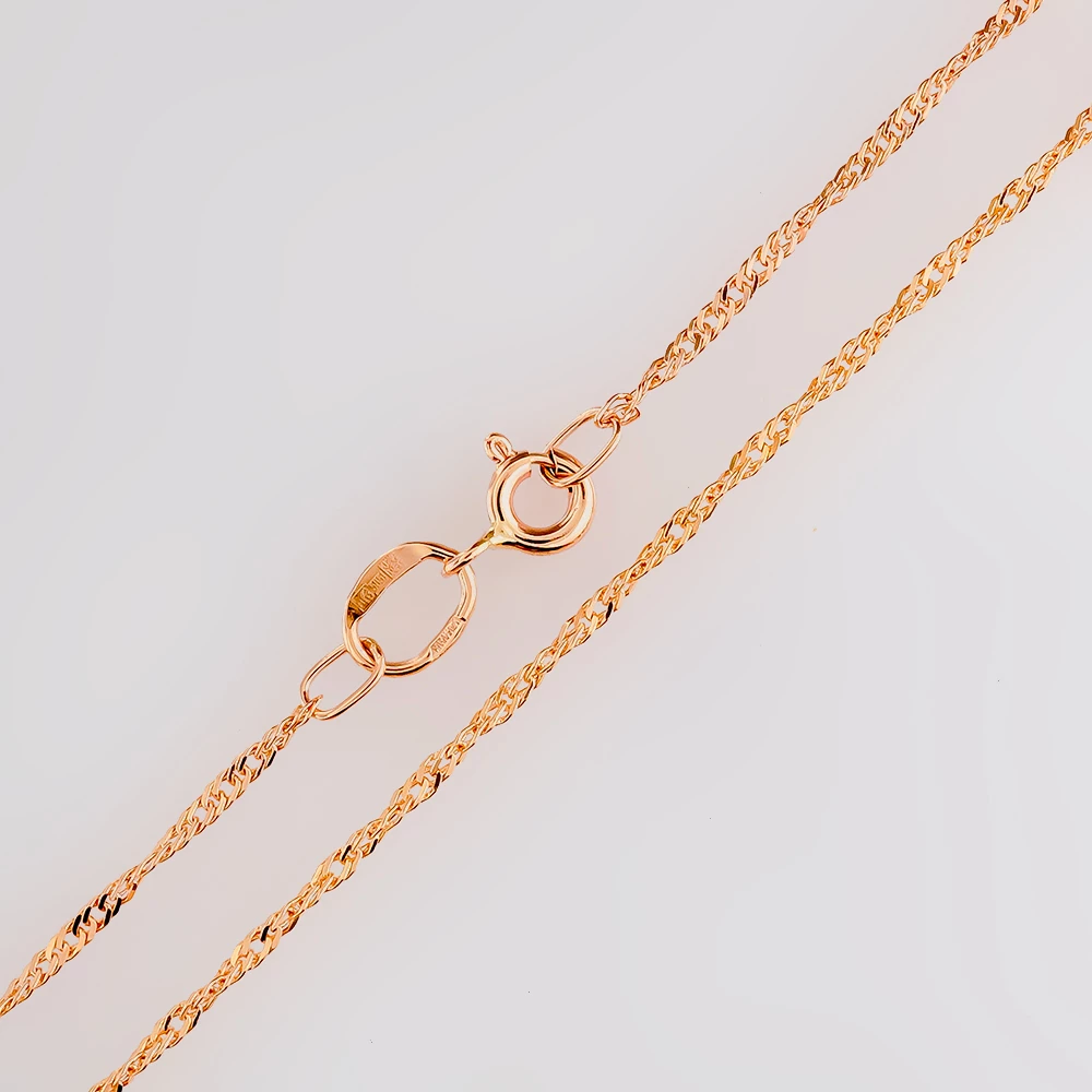 Цепь из красного золота 585 пробы