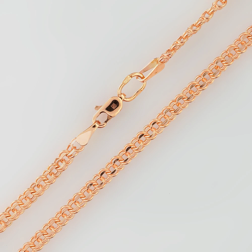 Цепь из красного золота 585 пробы