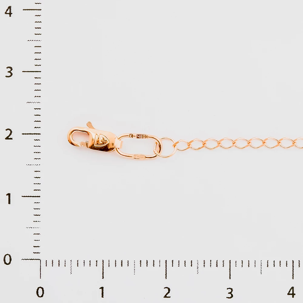 Браслет из красного золота 375 пробы