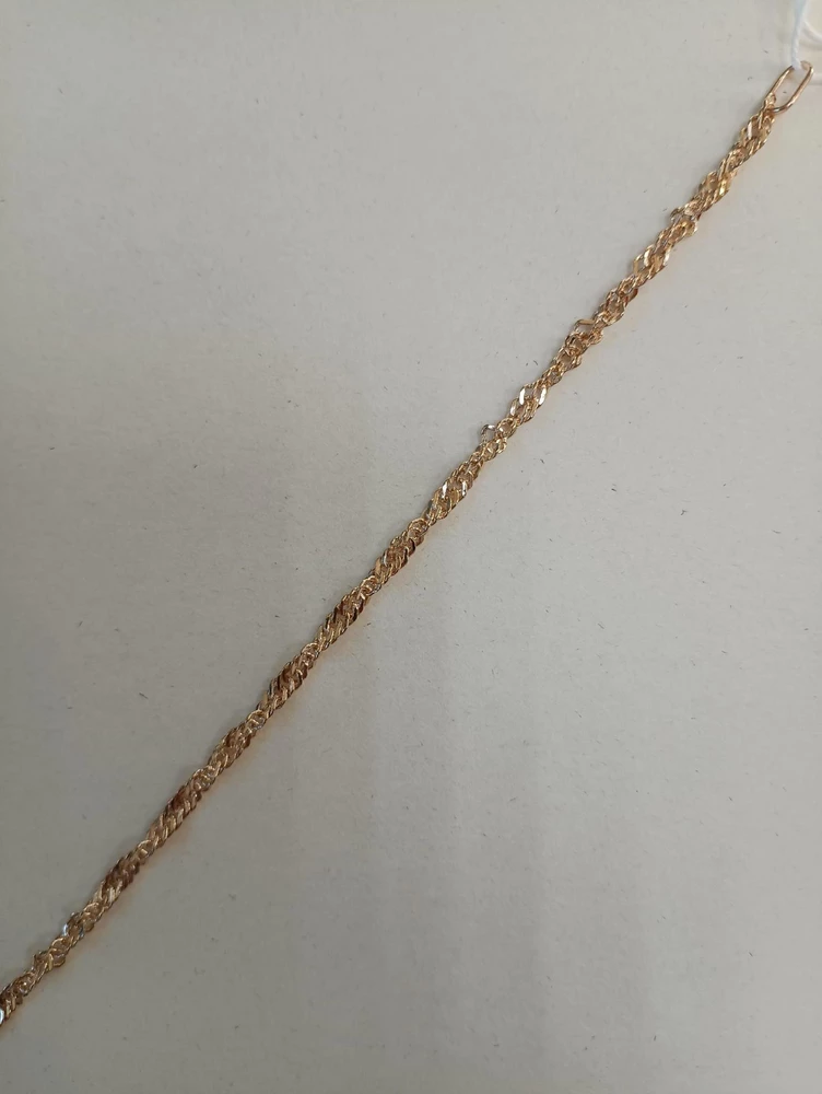 Браслет из красного золота 375 пробы