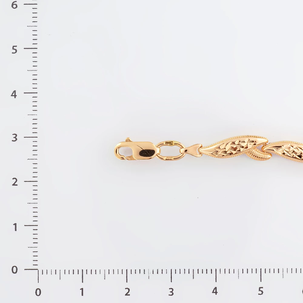 Браслет из красного золота 585 пробы