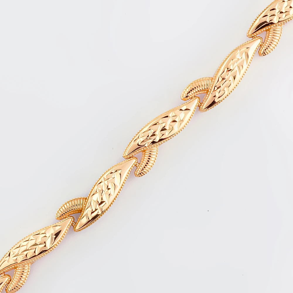 Браслет из красного золота 585 пробы